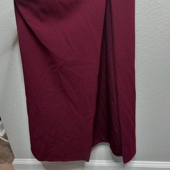 Lulus Maxi dress Burgundy - Off the shoulder - Size S - Picture 7 of 14